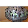 Image 5 : Tiffany Style Blue Dragonfly Motif Stained Glass Lamp - Approx. 22" H