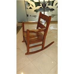 Curly Koa Rocking Chair