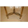 Image 4 : Round Gilded Neoclassical Side Table - 20" dia, 29" H