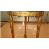 Image 5 : Round Gilded Neoclassical Side Table - 20" dia, 29" H