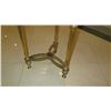 Image 8 : Round Gilded Neoclassical Side Table - 20" dia, 29" H