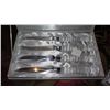 Image 2 : 2 Sets: New Crystal-Handled Cutlery - 8 pcs total