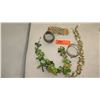 Image 1 : Jewelry: Natural Polished Green Stone Necklaces, 3 Misc. Bracelets