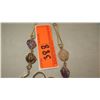 Image 3 : Jewelry: Art Nouveau Necklace w/Polished Amethyst & Semi-Precious Stones, Pair of Earrings
