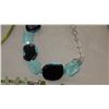 Image 7 : Jewelry: 7 Misc. Glass Necklaces, Bracelets, Amber Pendant