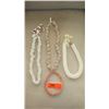 Image 1 : Jewelry: 4 Misc. Niihau Shell Lei Necklaces - Various Shells (Pink, White, etc.)