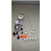 Image 1 : Jewelry: Misc. Mabe Shell Necklace, Bracelets, 4 Pendants w/Rope Chains