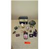 Image 1 : Misc. Lot of Enameled Faberge Style Eggs, Miniature Royal Crowns, Embellished Frog/Fish, etc.
