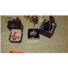Image 2 : Misc. Lot of Enameled Faberge Style Eggs, Miniature Royal Crowns, Embellished Frog/Fish, etc.