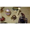 Image 4 : Misc. Lot of Enameled Faberge Style Eggs, Miniature Royal Crowns, Embellished Frog/Fish, etc.