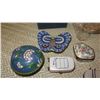 Image 4 : Misc. Lot of Cloisonne, Porcelain, Limoges Trinket Boxes, Pill Boxes, Miniature Collectibles, Clock,