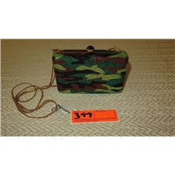 New Austrian Crystal Purse/Handbag - Camouflage Pattern Black, Green, Brown