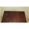 Image 18 : Vintage Dark Hardwood Table Koa? w/Swirl Carved Stand Base 24x15x28