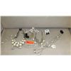 Image 1 : Jewelry: 5 White Pearl Necklaces (various styles, lengths), Lucite Bracelet
