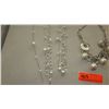 Image 3 : Jewelry: 4 Pearl Necklaces (various styles, lengths), Pearl Bracelet, 2 Pairs Earrings