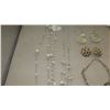 Image 4 : Jewelry: 4 Pearl Necklaces (various styles, lengths), Pearl Bracelet, 2 Pairs Earrings