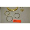 Image 2 : Jewelry: Collar Necklace, Givenchy Earrings, Panther Brooch, 3 Bracelets, Sun/Moon/Stars Mermaid Ear