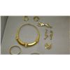 Image 3 : Jewelry: Collar Necklace, Givenchy Earrings, Panther Brooch, 3 Bracelets, Sun/Moon/Stars Mermaid Ear