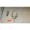 Image 1 : Jewelry:  Seashells Motif Cluster Drape Necklace and Bracelet - Natural Shells, Gold-Toned (Charms-S