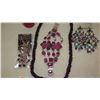 Image 3 : Jewelry: Single-Strand Pryrian Purple Glass Necklace, Purple/Pink Multi-Stone Bracelet, Bracelet, 2 