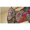 Image 2 : New Mary Frances Bag: Bright, Jewel-Toned, Silk, Beaded Butterfly, Ring Handle