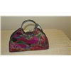 Image 5 : New Mary Frances Bag: Bright, Jewel-Toned, Silk, Beaded Butterfly, Ring Handle