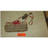 Image 1 : New Mary Frances Bag: Clutch Style - Gold Beads w/Red Coral Accents