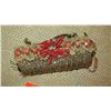 Image 2 : New Mary Frances Bag: Clutch Style - Gold Beads w/Red Coral Accents
