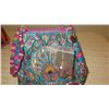 Image 2 : New Mary Frances Handbag: Jewel-Tone Oriental Jacquard w/Beaded Handles