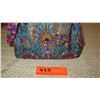 Image 3 : New Mary Frances Handbag: Jewel-Tone Oriental Jacquard w/Beaded Handles