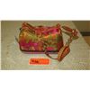 Image 2 : New Mary Frances Handbag: Beaded Orange Oriental Satin Brocade