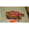 Image 3 : New Mary Frances Handbag: Beaded Orange Oriental Satin Brocade
