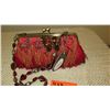 Image 2 : New Mary Frances Handbag: Jeweled Red/Coral Dangling Beads