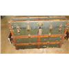 Image 3 : Antique Steamer Trunk w/ Brass Hardware - Approx. 34x20x23