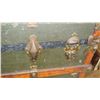 Image 4 : Antique Steamer Trunk w/ Brass Hardware - Approx. 34x20x23