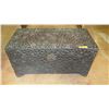 Image 1 : Antique Ebonized Carved Wood Camphor Chest - 37x17x19