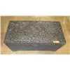 Image 2 : Antique Ebonized Carved Wood Camphor Chest - 37x17x19