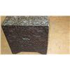 Image 5 : Antique Ebonized Carved Wood Camphor Chest - 37x17x19