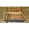 Image 7 : Antique Ebonized Carved Wood Camphor Chest - 37x17x19