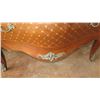 Image 5 : Bombe Chest w/Green Marble Top, Hardware Embellishments (may have termite damage) 49x22x32