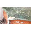 Image 8 : Bombe Chest w/Green Marble Top, Hardware Embellishments (may have termite damage) 49x22x32