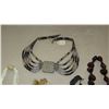Image 3 : Jewelry: Multi-Strand Niihau Momi Shell Necklace and 4 Misc. Shell/Bead Necklaces