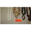 Image 4 : Jewelry: Multi-Strand Niihau Momi Shell Necklace and 4 Misc. Shell/Bead Necklaces