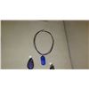 Image 3 : Jewelry: Rope Chain with 5 Misc. Glass Pendants