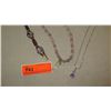 Image 3 : Jewelry: Semi-Precious Bead Necklace w/Quartz Pendant, Bracelet, Chain w/Pendant, Earrings