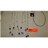 Image 2 : Jewelry: 3 Strands Amethyst/Pearl Open Necklaces, Rope Chain w/Amethyst Pendant, 3 Misc Pendants