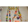 Image 3 : Jewelry: Amber-Hued Bead Necklace, 2 Multi-Colored Necklaces, Earrings