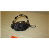 Image 5 : New Mary Frances Bag: "Onyx" Black Velvet w/Gold Butterfly, Beaded Handle