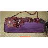 Image 5 : 3 New Mary Frances Bags: "Confetti" Beaded Orange Organza, "Imperial" Purple Satin, "See Spot Run" P