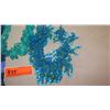 Image 2 : Jewelry: 4 Misc. Aqua/Blue Bead Necklaces (various styles, lengths), Brooch Pin